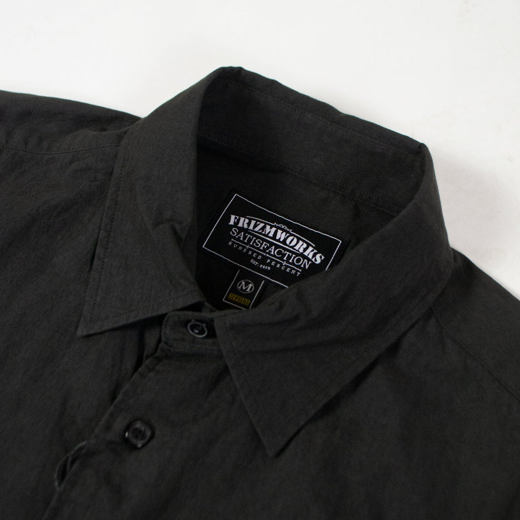 Frizmworks Soft Touch Relaxed Shirt - Black - Front Close Up