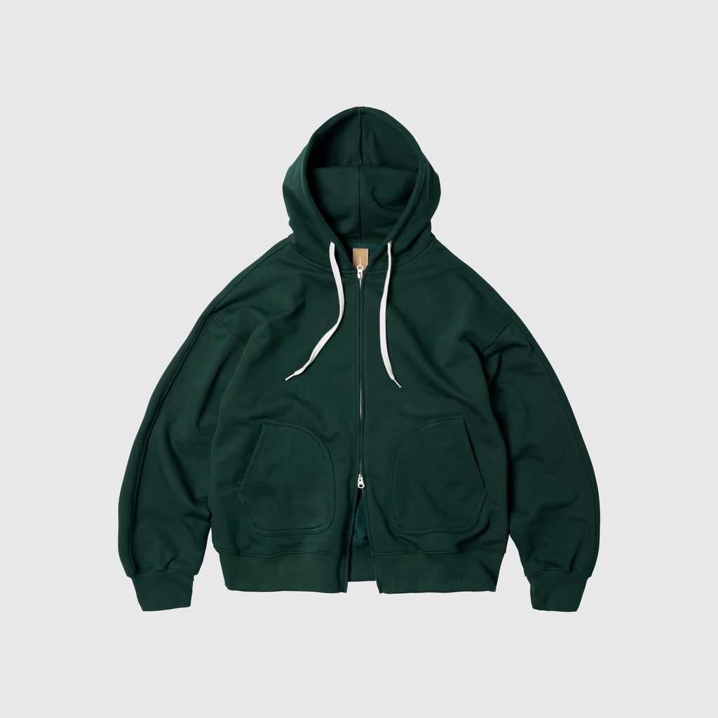 Frizmworks OG Heavyweight Hood Zipup Parka - Dark Green - Front