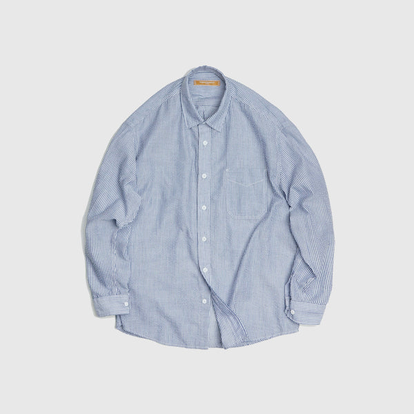 Frizmworks OG Stripe Seersucker Shirt - Blue - Front