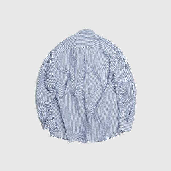 Frizmworks OG Stripe Seersucker Shirt - Blue - Back