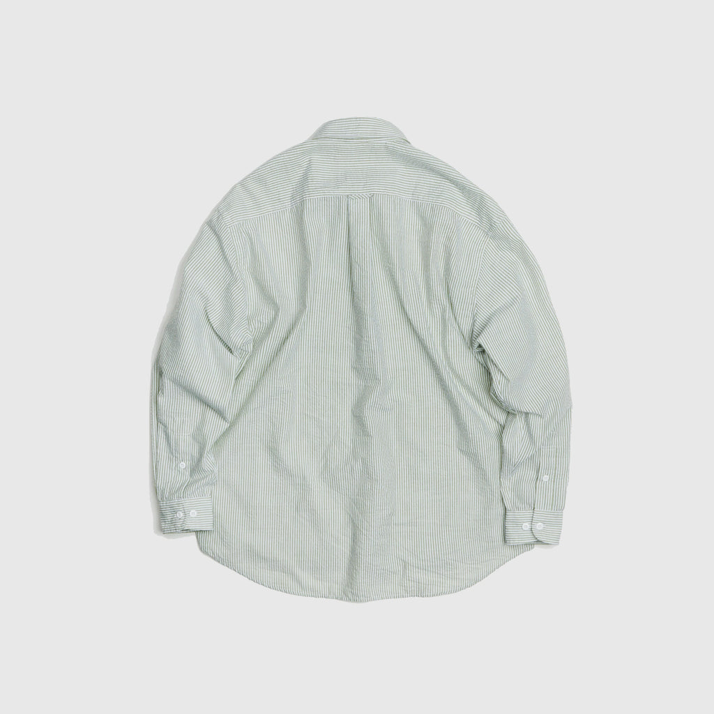 Frizmworks OG Stripe Seersucker Shirt - Green - Back
