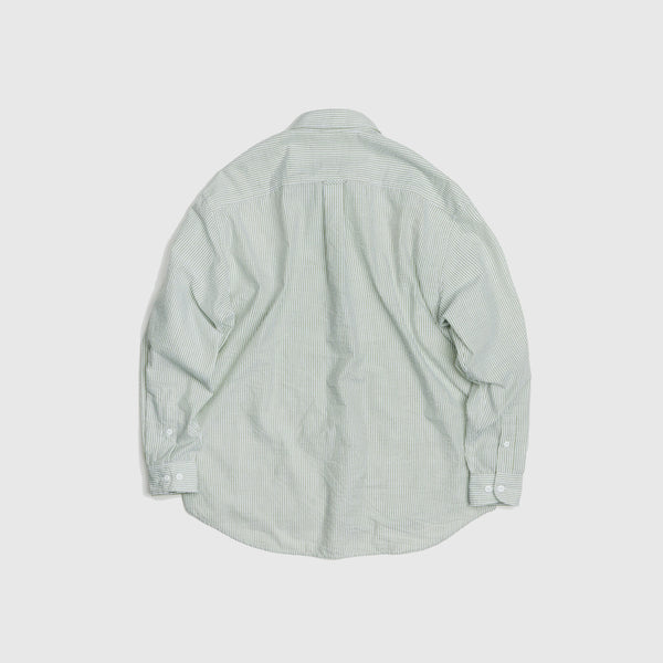 Frizmworks OG Stripe Seersucker Shirt - Green - Back