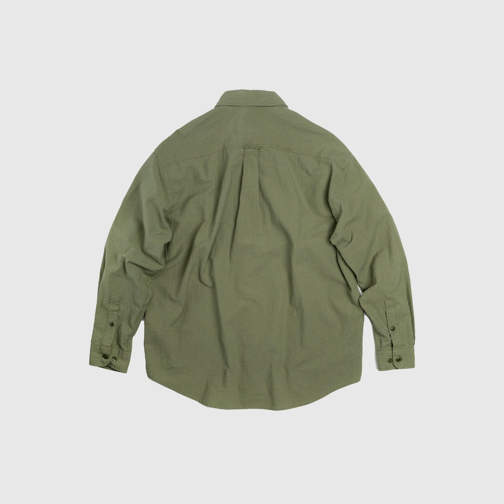 Frizmworks OG Dobby Weave Seersucker Shirt - Olive - Back