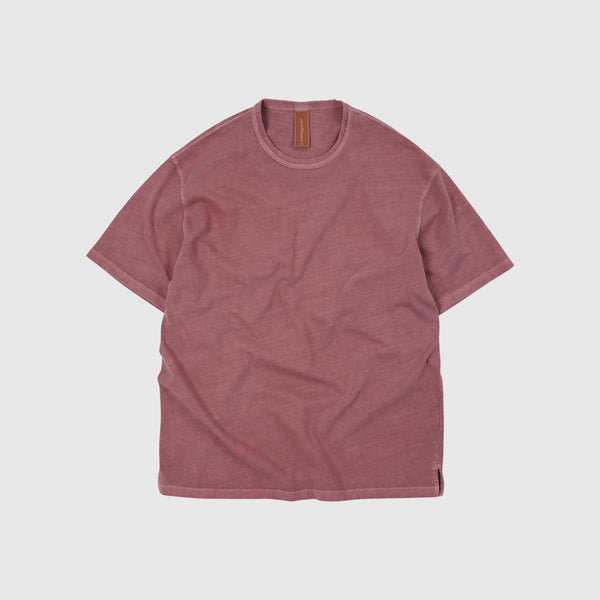 Frizmworks OG Pigment Dying Half Tee - Pink - Front