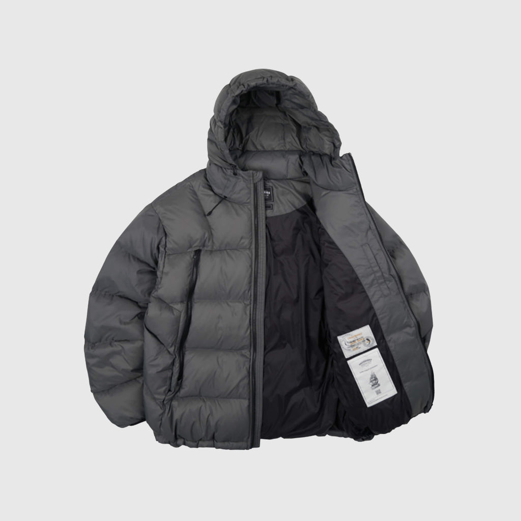 Frizmworks Altavia Down Parka - Gun Metal - Front Open