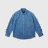 Frizmworks Bleach Denim Utility Shirt - Mid Blue - Front
