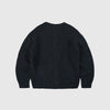 Frizmworks Brushed Wool Round Cardigan - Black - Back