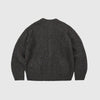 Frizmworks Brushed Wool Round Cardigan - Brown - Back