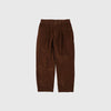 Frizmworks Corduroy Wide One Tuck Pant - Brown - Front