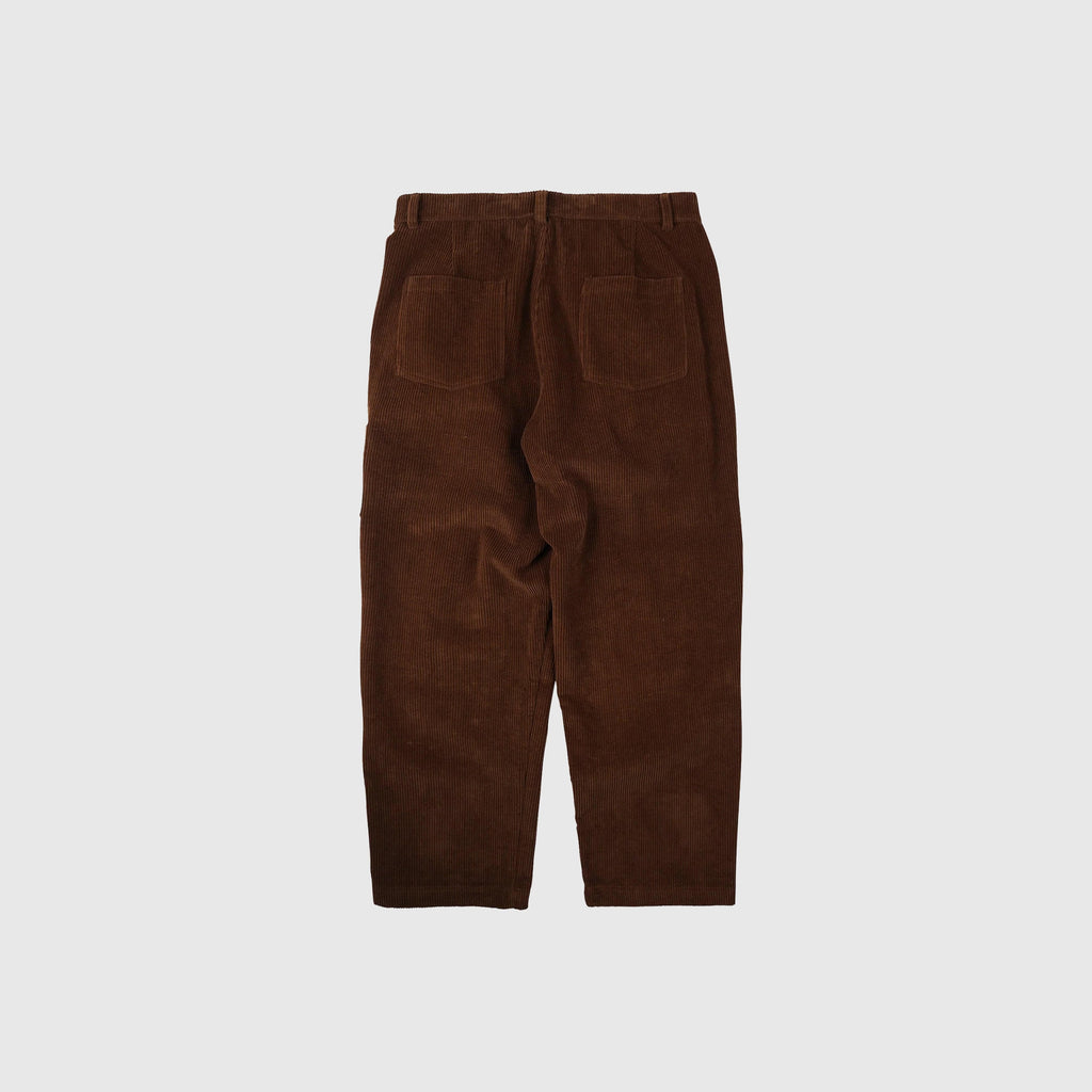 Frizmworks Corduroy Wide One Tuck Pant - Brown - Back
