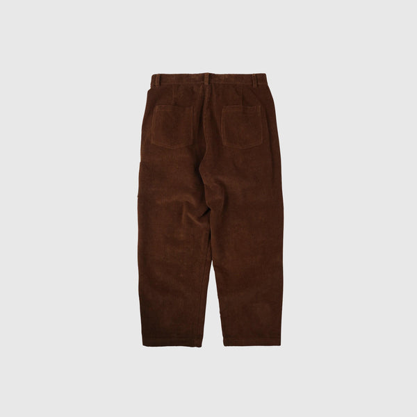 Frizmworks Corduroy Wide One Tuck Pant - Brown - Back