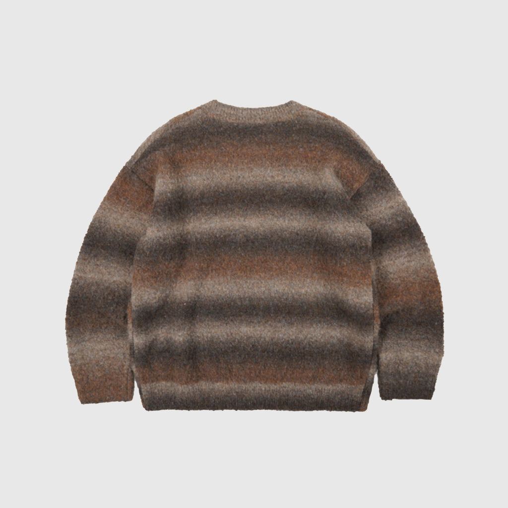 Frizmworks Gradation Boucle Knit - Brown - Back