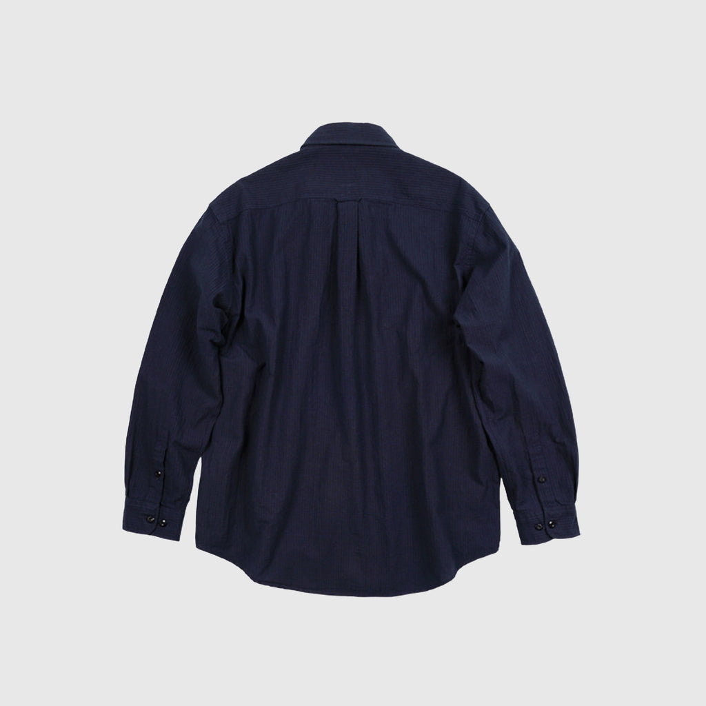 Frizmworks OG Dobby Weave Seersucker Shirt - Navy - Back