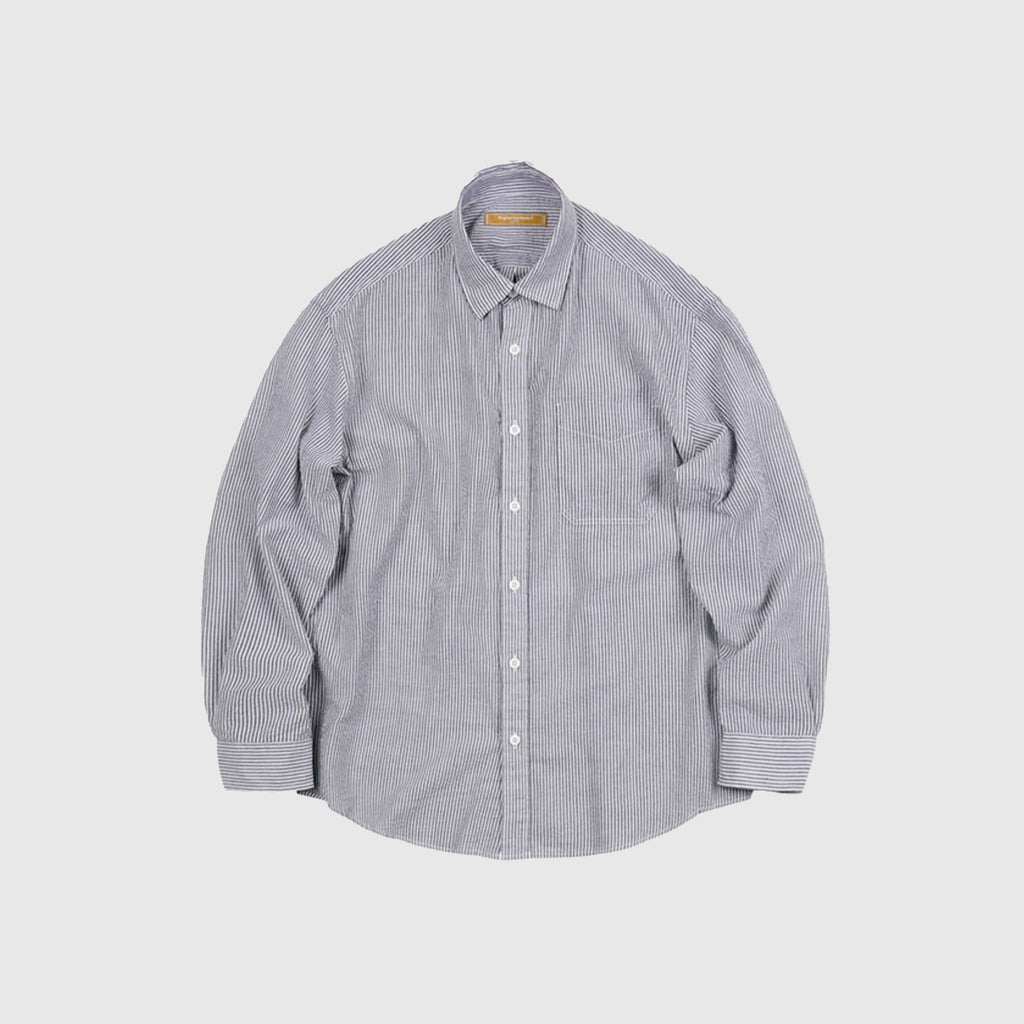 Frizmworks OG Stripe Seersucker Shirt - Black - Front