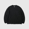 Frizmworks Oversized Waffle Pocket Tee 002 - Black - Front