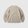 Frizmworks Patch Round Pullover Knit - Oatmeal - Back