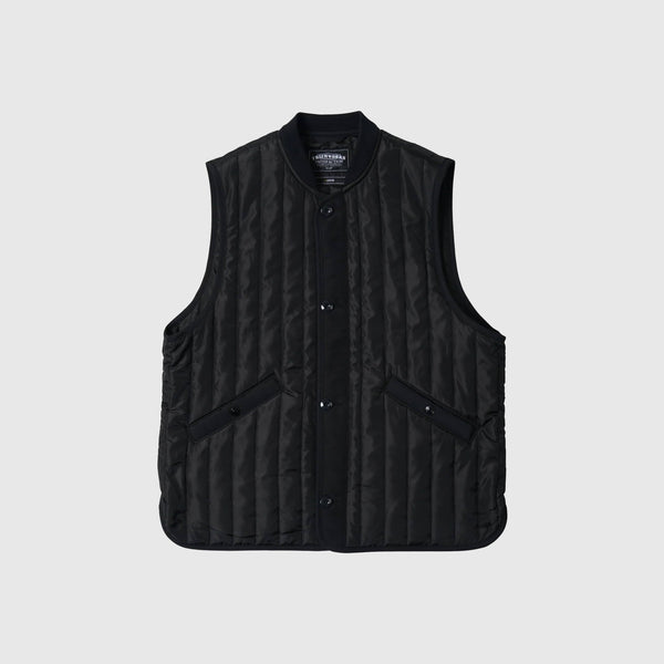 Frizmworks Stripe Quilted Mil Liner Vest - Black - Front
