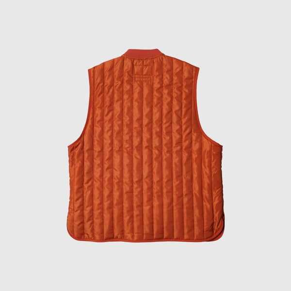 Frizmworks Stripe Quilted Mil Liner Vest - Orange - Back