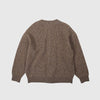 Frizmworks Tweed Wool Zipup Cardigan - Brown - Back