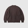 Frizmworks Wool Deck Zipup Cardigan - Choco Brown - Back