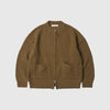 Frizmworks Wool Deck Zipup Cardigan - Cinnamon - Front