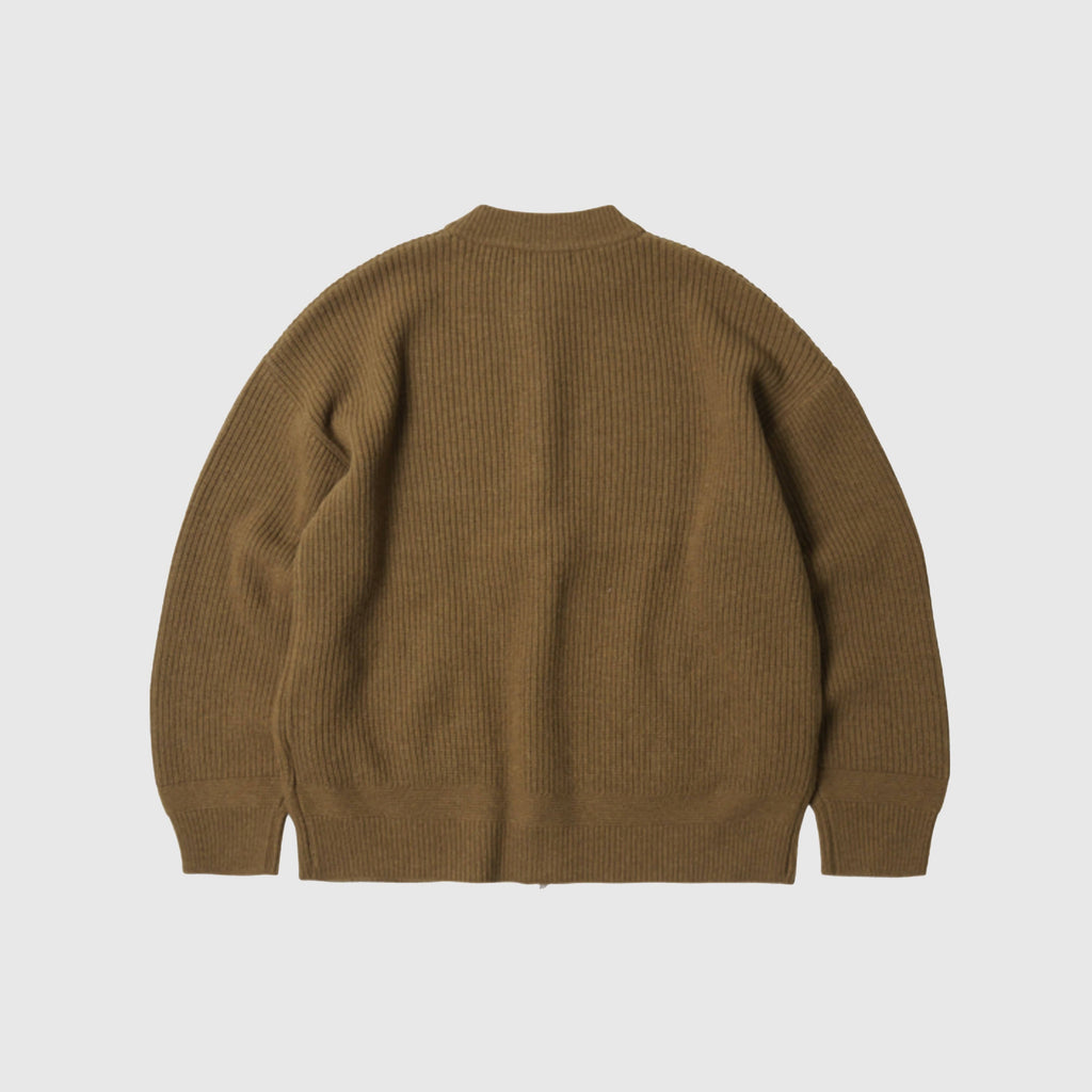 Frizmworks Wool Deck Zipup Cardigan - Cinnamon - Back