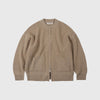 Frizmworks Wool Deck Zipup Cardigan - Oatmeal - Front