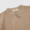 Frizmworks Wool Deck Zipup Cardigan - Oatmeal - Front Close Up