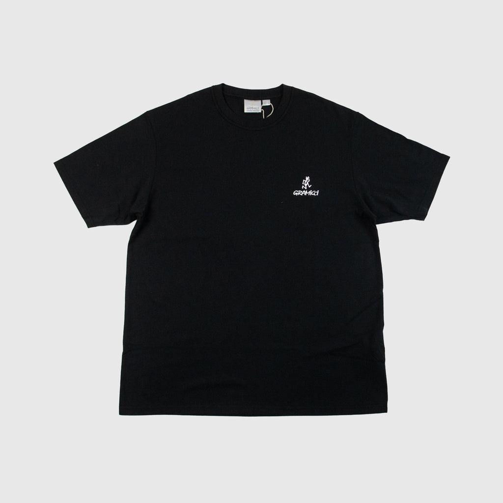Gramicci One Point Logo Tee - Black - Front