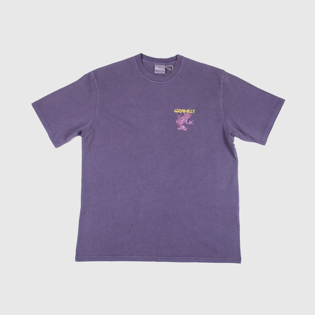 Gramicci Sticky Frog Tee - Purple Pigment - Front
