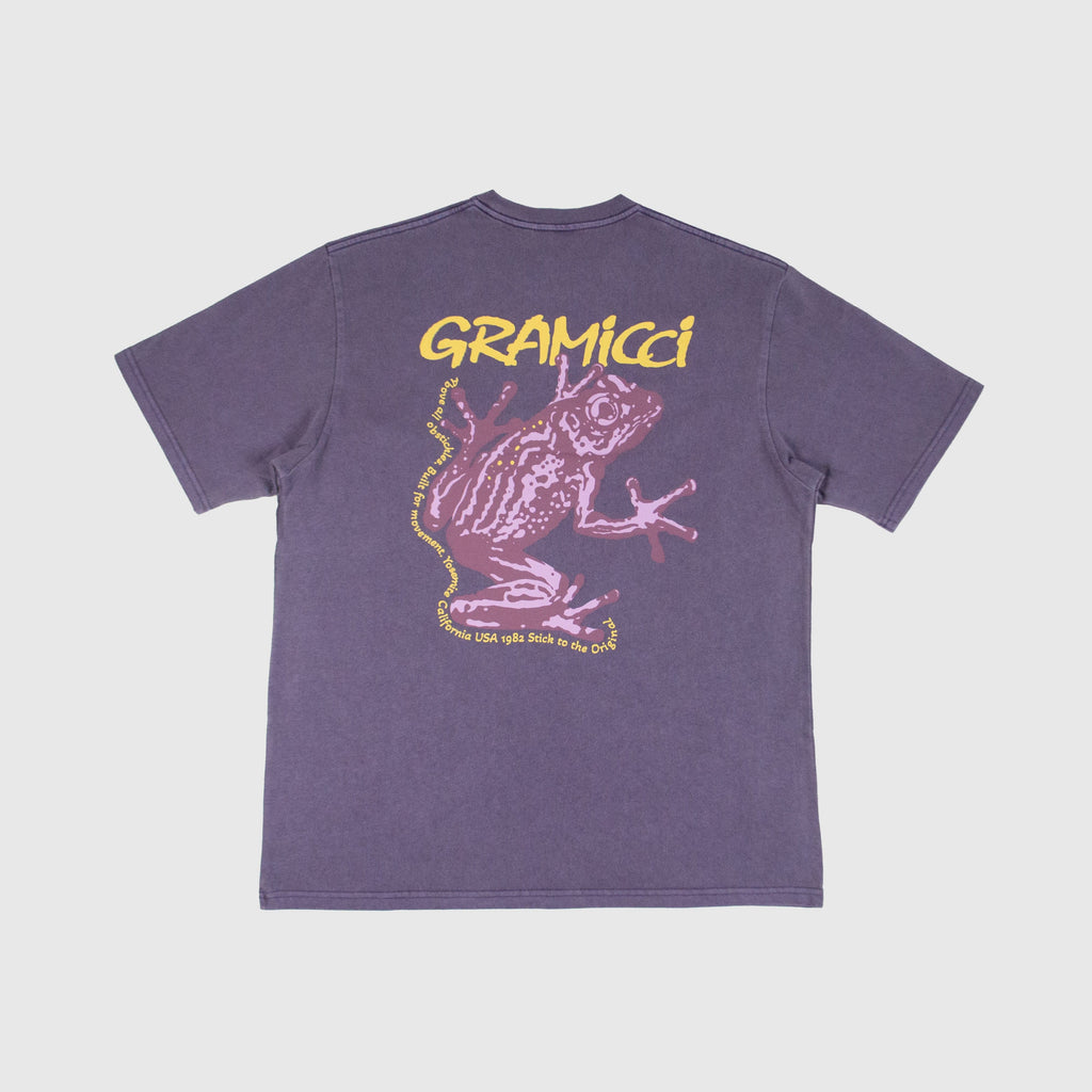 Gramicci Sticky Frog Tee - Purple Pigment - Back