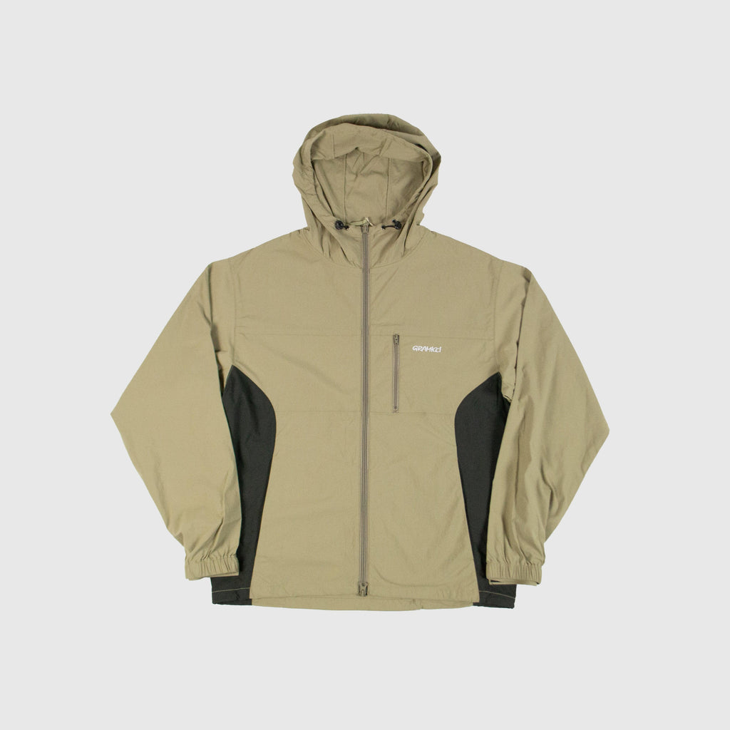 Gramicci Softshell Nylon Hooded Jacket - Taupe - Front