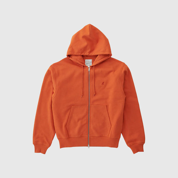 Gramicci One Point Zip Hooded Sweatshirt - Burnt Orange - Front