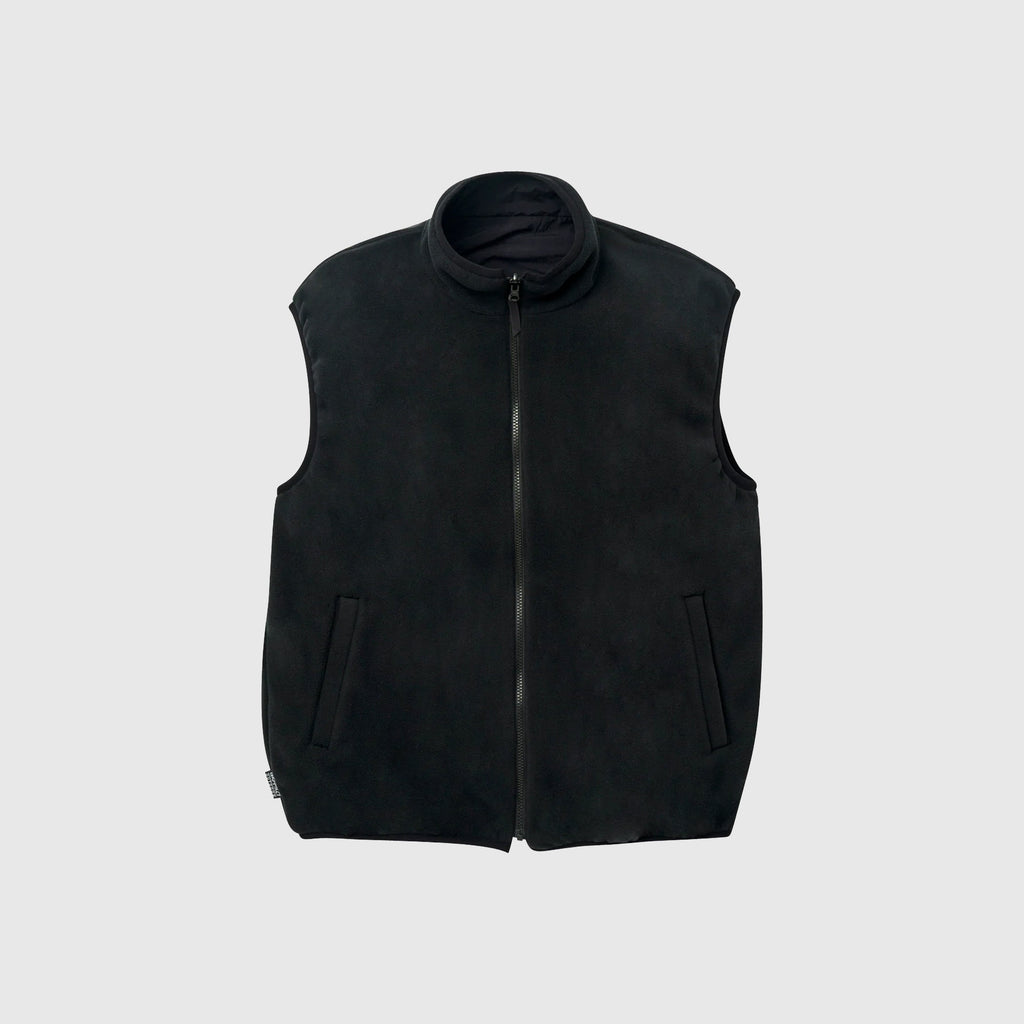 Gramicci Reversible Fleece Vest - Black - Front