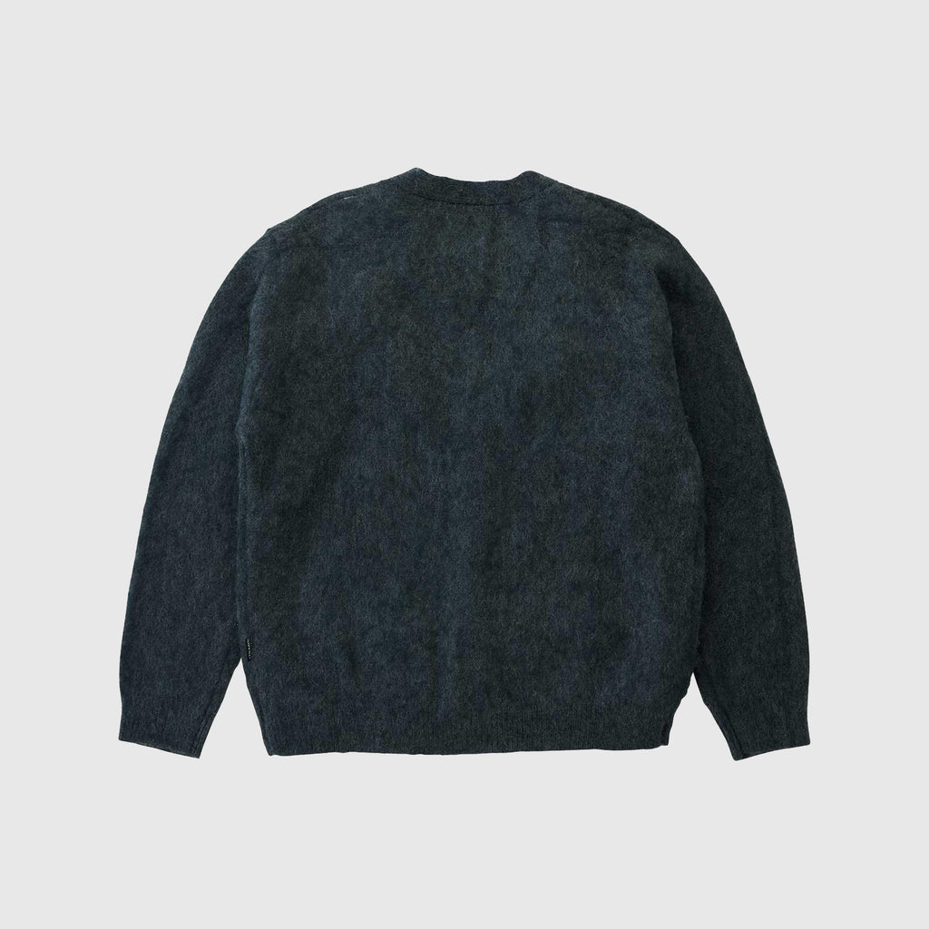 Gramicci Mohair Cardigan - Charcoal back 