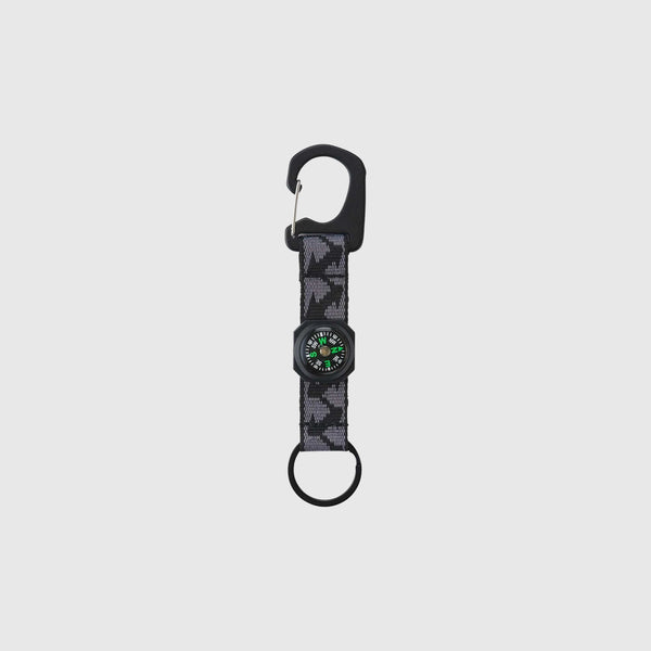 Gramicci Zig Zag F Compass Keyring - Black Front 