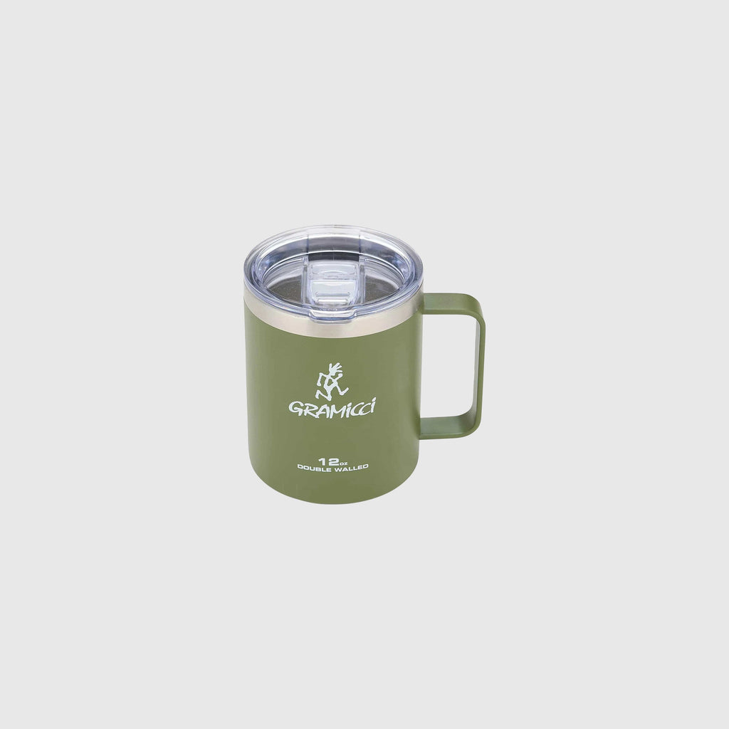 Gramicci Double Walled Stainless Steel Mug - Olive - Front