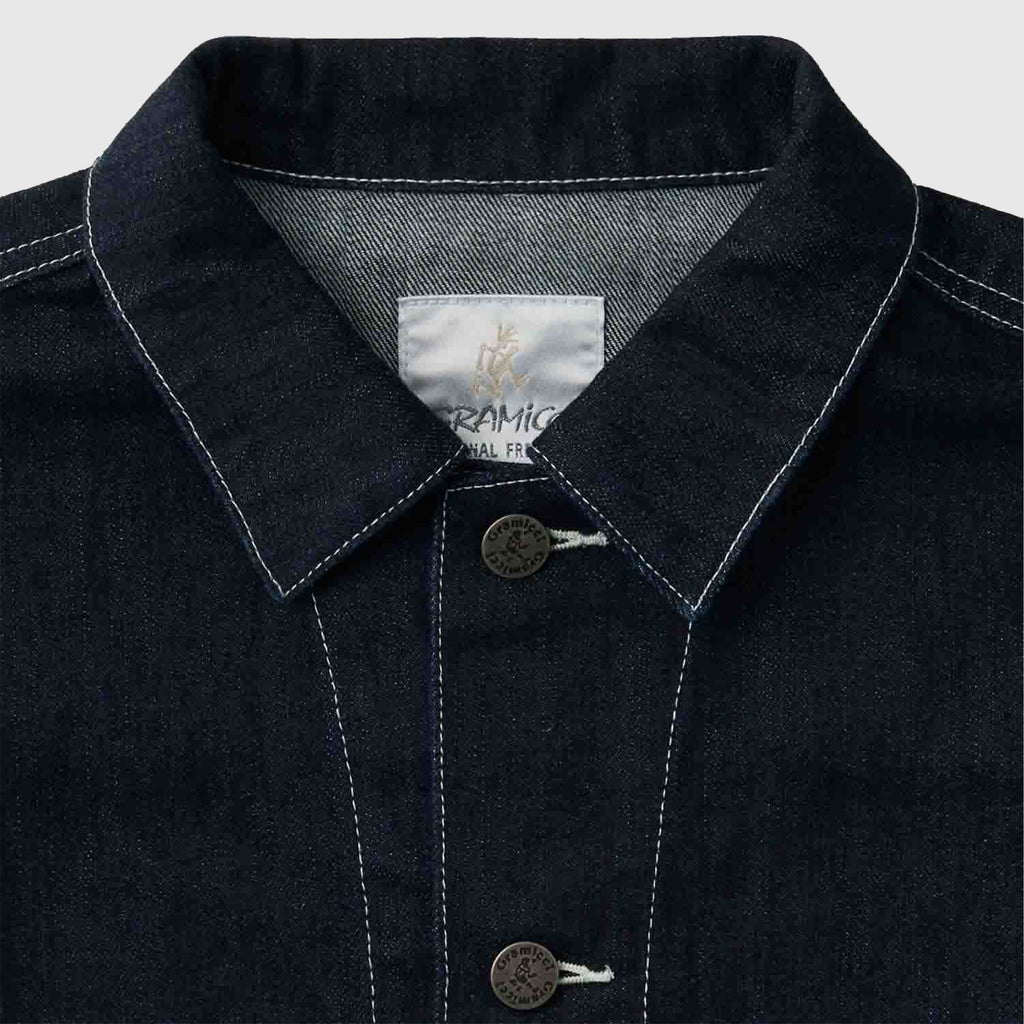 Gramicci Meadows Ranch Jacket - Raw Rinse - Front Close Up