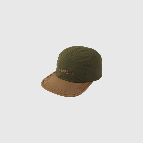 Gramicci Nylon Cap - Deep Olive / Coyote - Front
