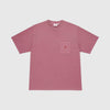 Gramicci One Point Pigment Dyed Tee - Red Pigment - Front