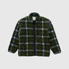Gramicci Shadow Plaid Sherpa Jacket - Olive Shadow Plaid - Front
