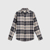 Portuguese Flannel Hillside Shirt - Navy / Ecru - Front