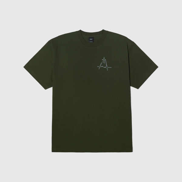 HUF S/S Gleam Tee - Hunter Green - Front