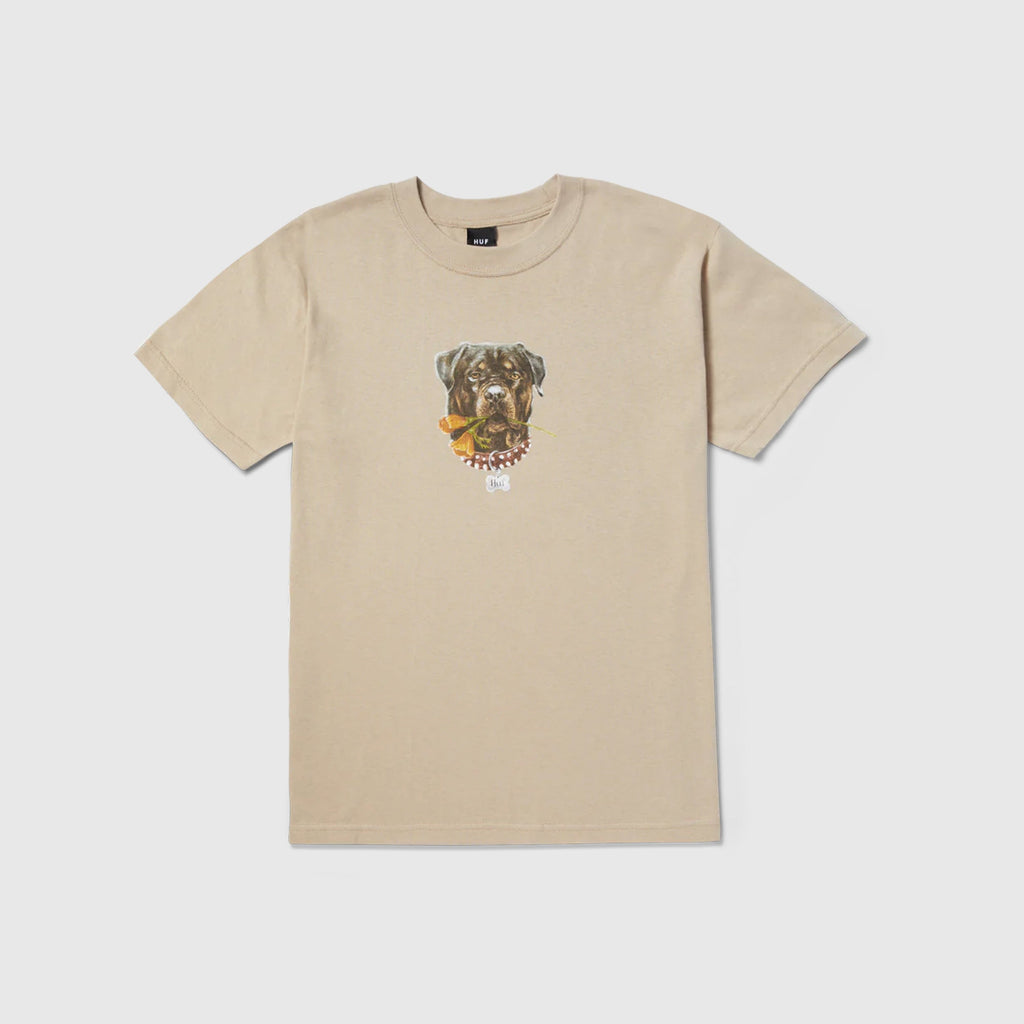 HUF Big Poppy Tee - Bone - Front