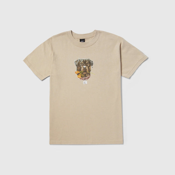 HUF Big Poppy Tee - Bone - Front