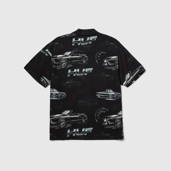 HUF Drop Top S/S Resort Shirt - Black - Back