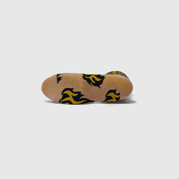 HUF Flamin Crew Socks - Oatmeal