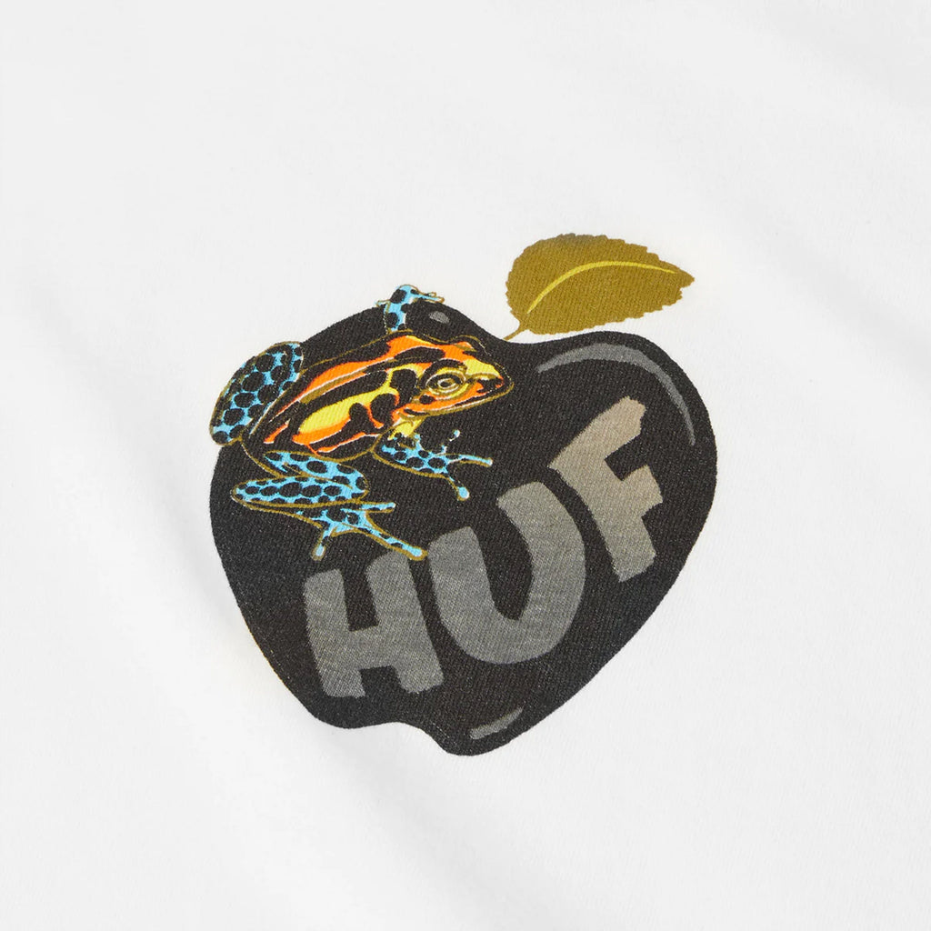 HUF Forbidden Fruit S/S Tee - White - Front Close Up