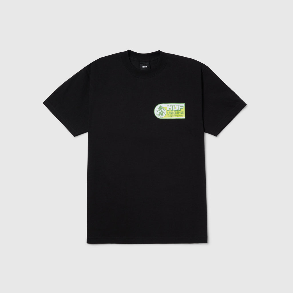 HUF Landscaping Tee - Black - Front