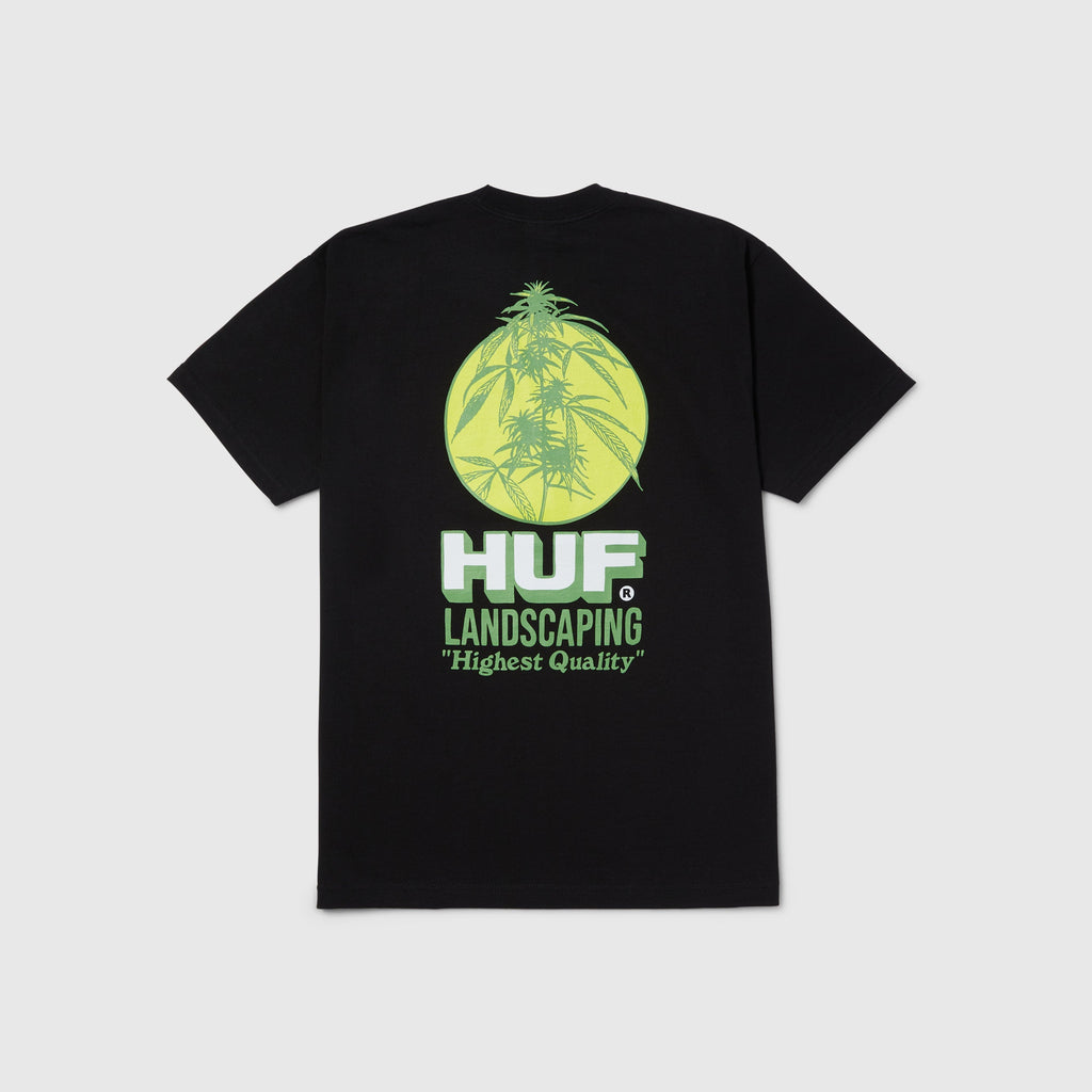 HUF Landscaping Tee - Black - Back